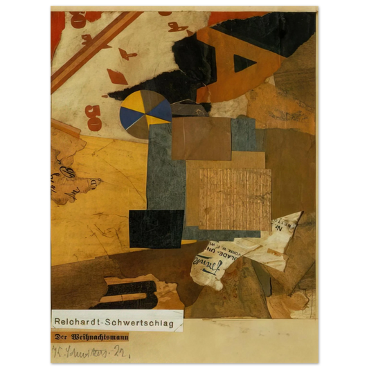 Kurt Schwitters - SANTA CLAUS 1922 Fine Art Poster - Default Title