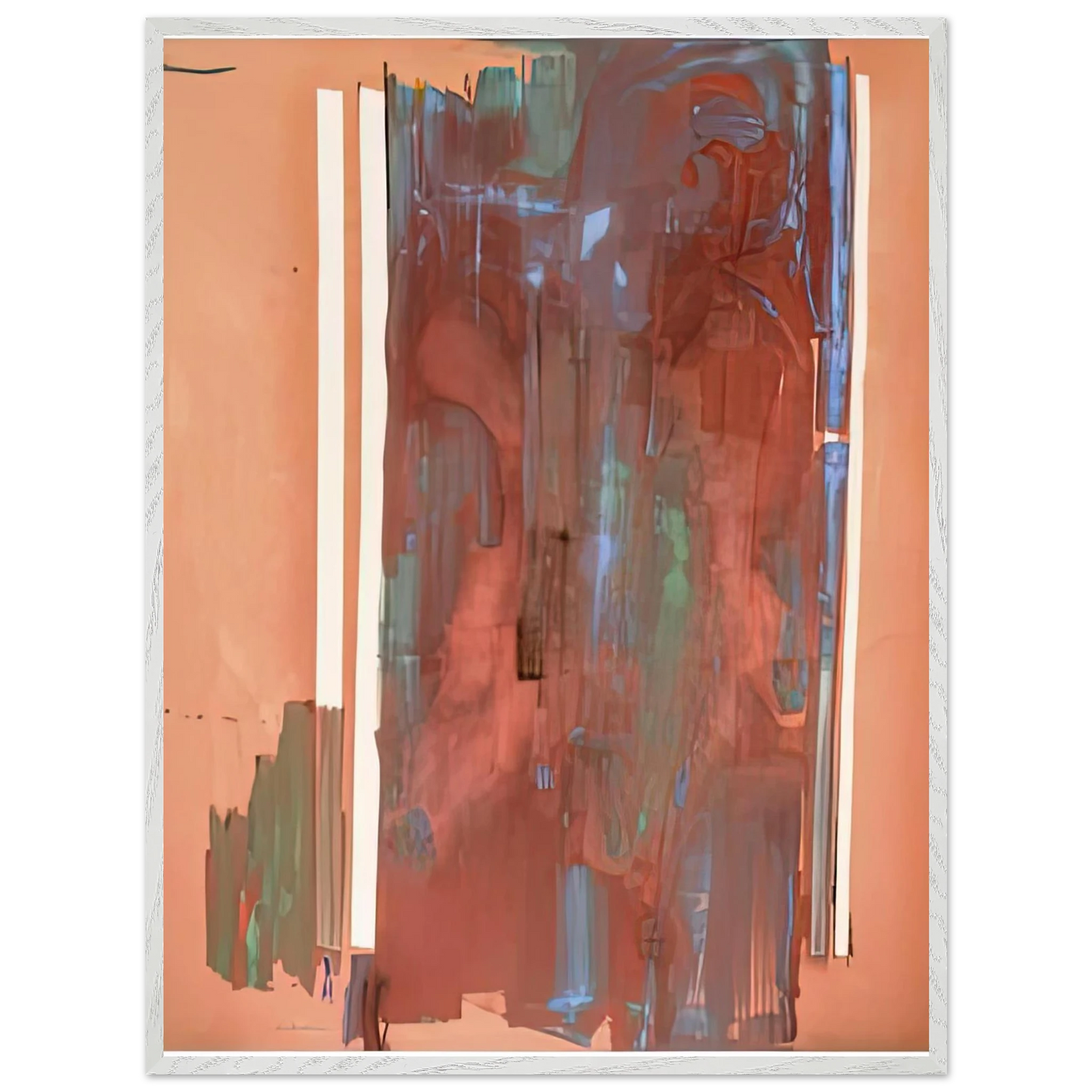Helen Frankenthaler - Plexus, 1976- Wall Art - 30x40 cm / 12x16 inches - Premium Wooden Framed Poster With Fine Art Paper - Black frame