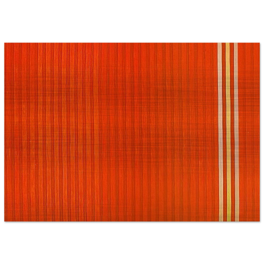 Red Devil - 1959 - Gene Davis Brushed Aluminum Print - 70x100 cm / 28x40 inches | Gene Davis Aluminum Print | Gene Davis Prints