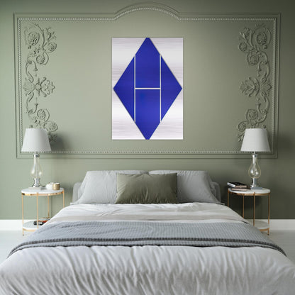 Cobalt - 1982 - Carmen Herrera Brushed Aluminum Print - 70x100 cm / 28x40 inches | Carmen Herrera Aluminum Print | Carmen Herrera Prints