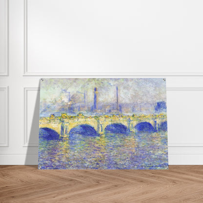 Waterloo Bridge, Effect of the Sun - claude monet Acrylic Print - 70x100 cm / 28x40″ inches | claude monet Wall Art | claude monet Prints