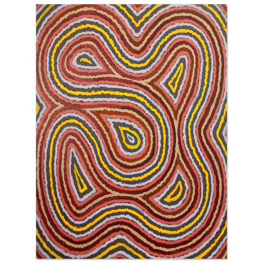 Clifford Possum Tjapaltjarri - Worm Dreaming - 1998 Fine Art Poster - Default Title