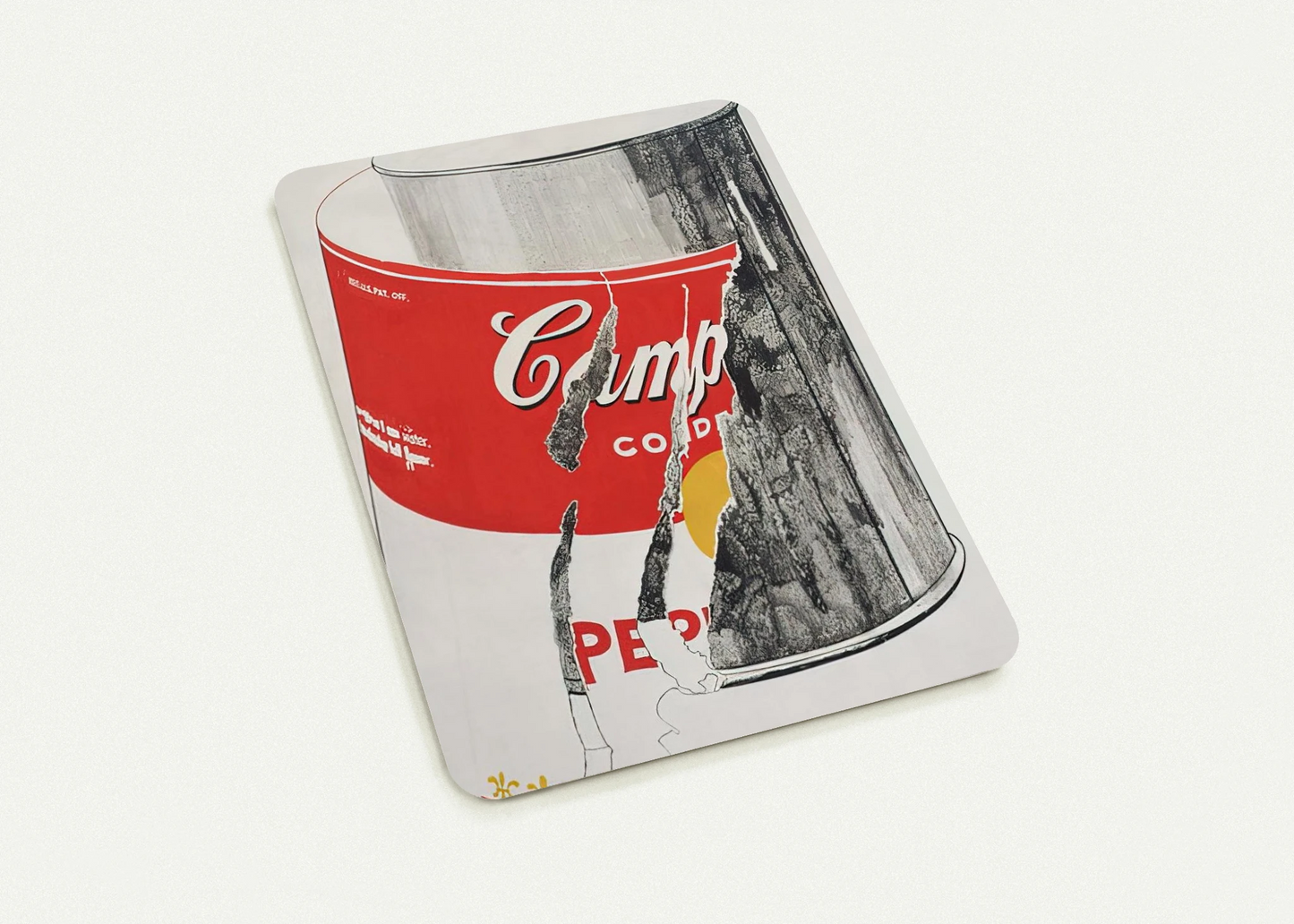 Big Torn Campbell's Soup Can  Pepper Pot  By Andy Warhol Pack of 10 Post Cards | Andy Warhol Post Cards | A6 (10.5 x 14.8 cm) - 4.1 x 5.8 inches