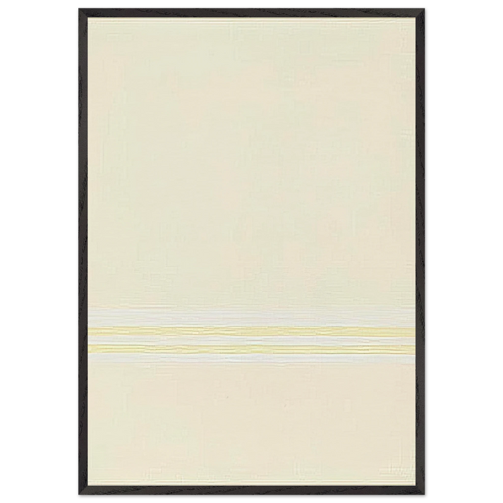 Untitled - 1974 N6 - Antonio Calderara 70x100 cm / 28x40 inches Framed Art Print – Black Wooden Frame