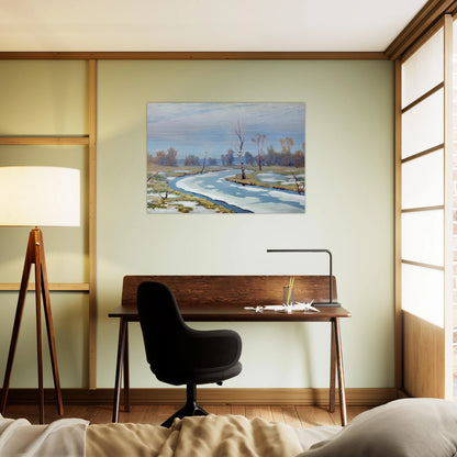 Early spring - Arkhyp Kuindzhi Brushed Aluminum Print - 70x100 cm / 28x40 inches | Arkhyp Kuindzhi Aluminum Print | Arkhyp Kuindzhi Prints