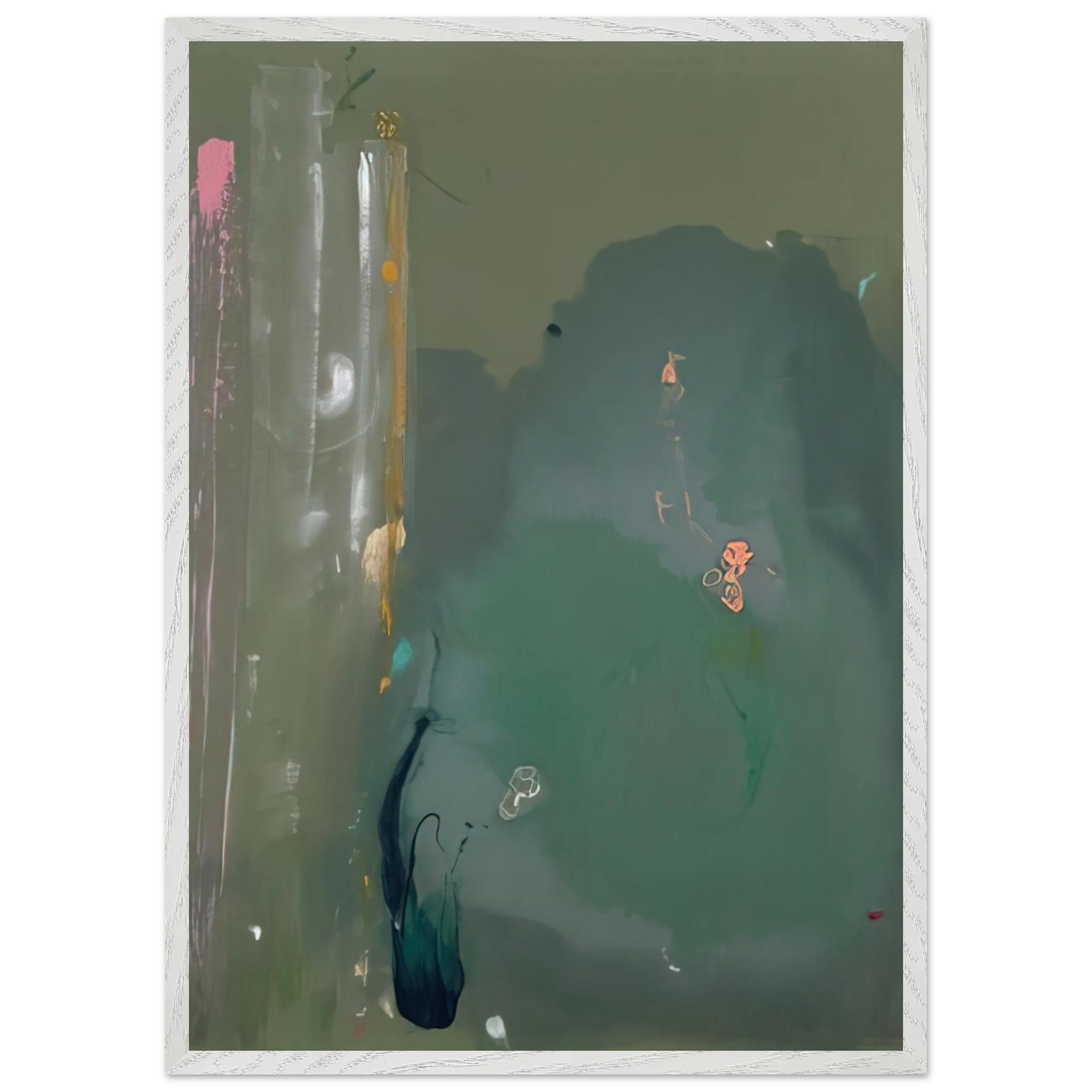 Helen Frankenthaler - CÃ´te d Argent - 1980 Wall art - 15x20 cm / 6x8 inches - Premium Wooden Framed Poster With Fine Art Paper - Wood frame