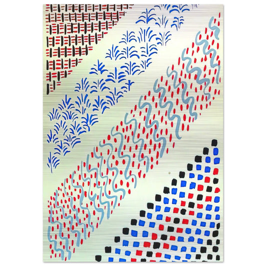 COMPOSITION 27 - Sonia Delaunay Brushed Aluminum Print - 70x100 cm / 28x40 inches | Sonia Delaunay Aluminum Print | Sonia Delaunay Prints