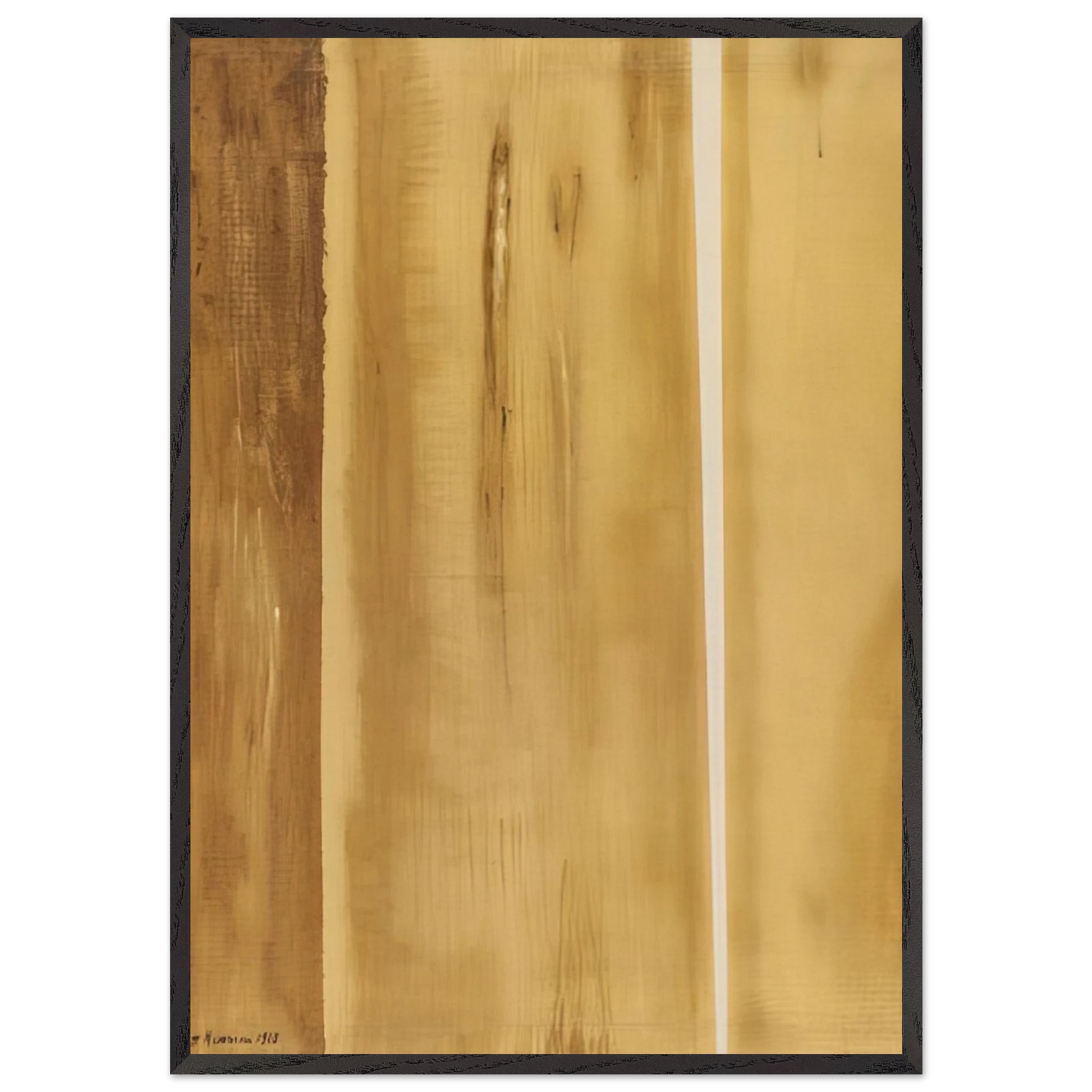 Two Edges - Barnett Newman Framed Art Print – Black Wooden Frame - Default Title - -Framed Art Print