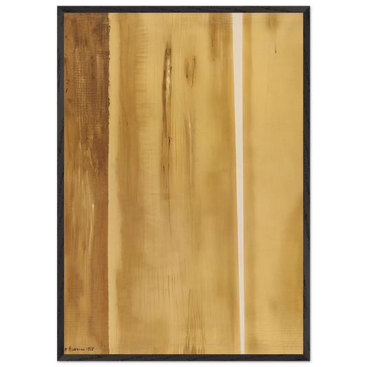 Two Edges - Barnett Newman Framed Art Print – Black Wooden Frame - Default Title - -Framed Art Print