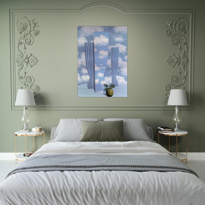 BEAUTIFUL WORLD 1962 - Rene Magritte Brushed Aluminum Print - 70x100 cm / 28x40 inches | Rene Magritte Aluminum Print | Rene Magritte Prints