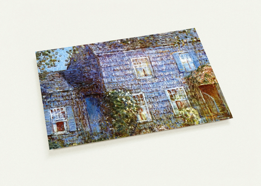 Hutchison House, Easthampton By Childe Hassam Pack of 10 Post Cards | Childe Hassam Post Cards | A6 (10.5 x 14.8 cm) - 4.1 x 5.8 inches