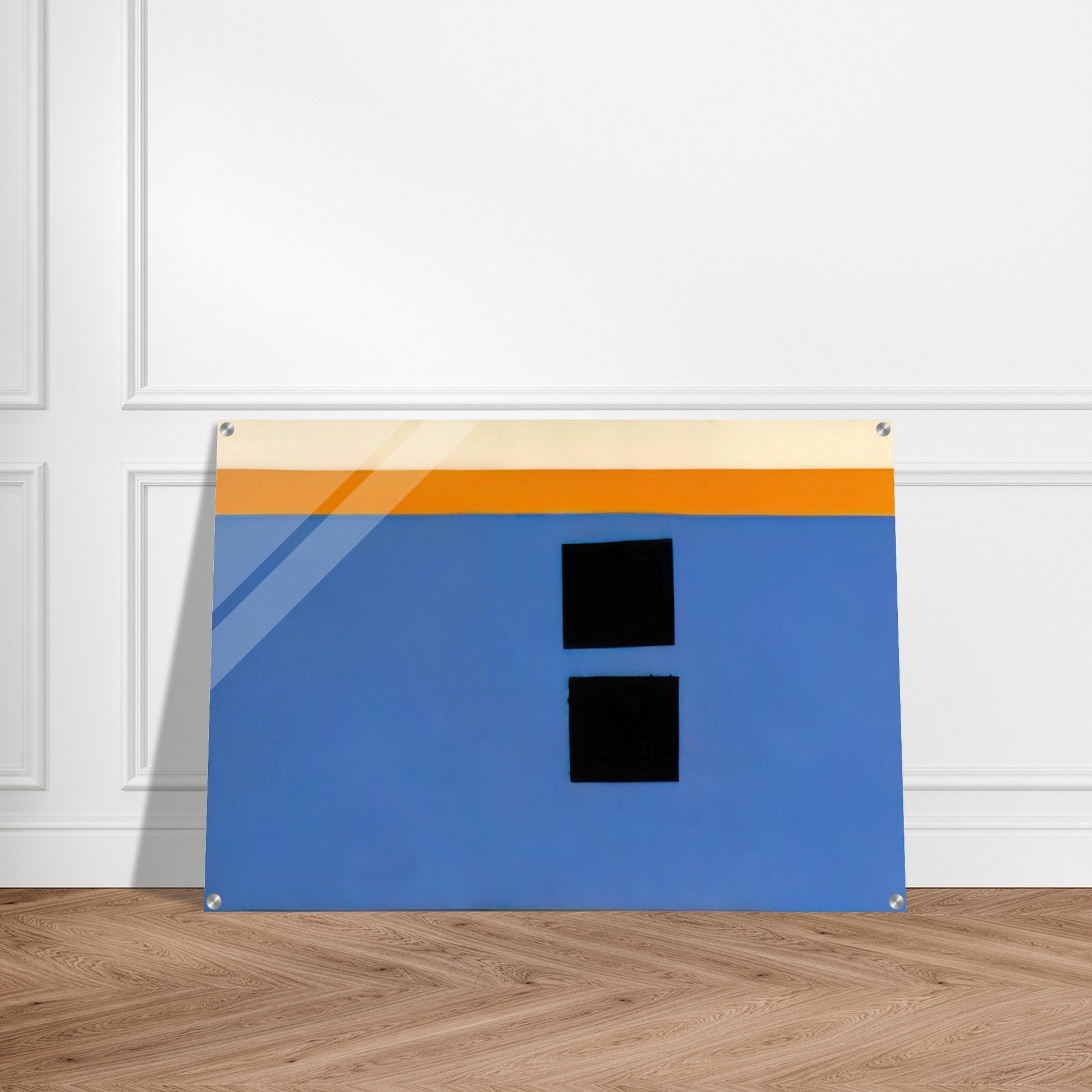 Double Aegean Sun-Box - 1968 - Theodoros Stamos Acrylic Print - 70x100 cm / 28x40″ inches | Theodoros Stamos Wall Art | Theodoros Stamos Prints
