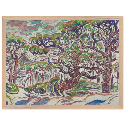 Walter Inglis Anderson - Walter Anderson Wall art - 45x60 cm / 18x24 Inches - Premium Wooden Framed Poster With Fine Art Paper - Black frame