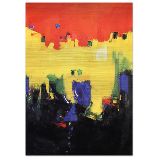 Above Deep Waters - Hans Hofmann Brushed Aluminum Print - 70x100 cm / 28x40 inches | Hans Hofmann Aluminum Print | Hans Hofmann Prints