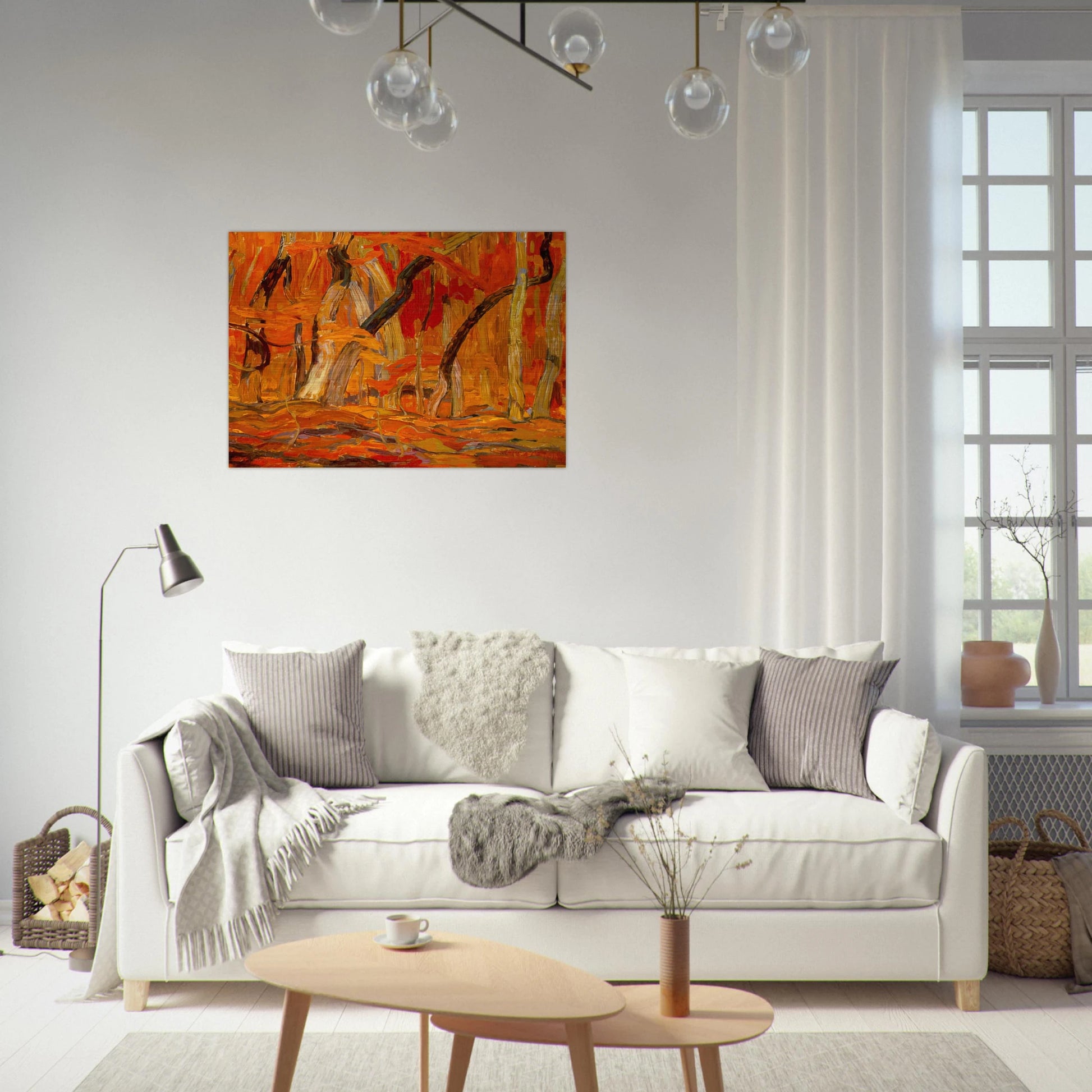 Maple Woods, Algoma - 1920 - A.Y. Jackson Brushed Aluminum Print - 70x100 cm / 28x40 inches | A.Y. Jackson Aluminum Print | A.Y. Jackson Prints