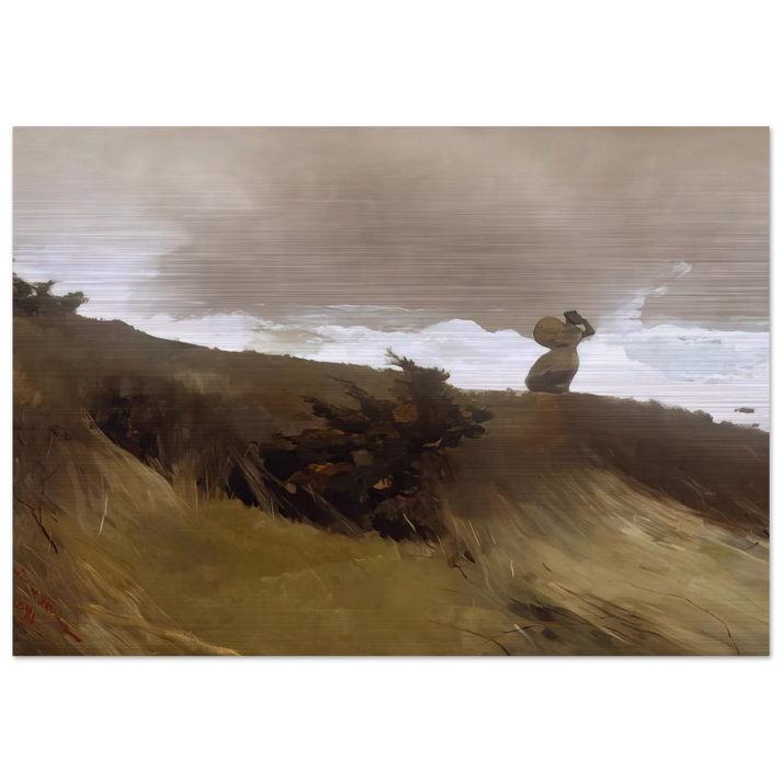 THE WEST WIND - Winslow Homer Brushed Aluminum Print - 70x100 cm / 28x40 inches | Winslow Homer Aluminum Print | Winslow Homer Prints