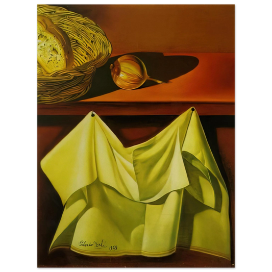 Salvador Dali - UNTITLED STILL LIFE WITH WHITE CLOTH Fine Art Poster - Default Title