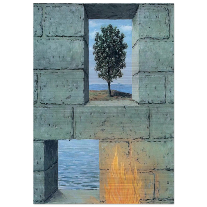 MENTAL COMPLACENCY 1950 - Rene Magritte Brushed Aluminum Print - 70x100 cm / 28x40 inches | Rene Magritte Aluminum Print | Rene Magritte Prints