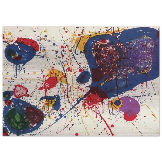 Light Violet  Lembark L20  - Sam Francis Brushed Aluminum Print - 70x100 cm / 28x40 inches | Sam Francis Aluminum Print | Sam Francis Prints