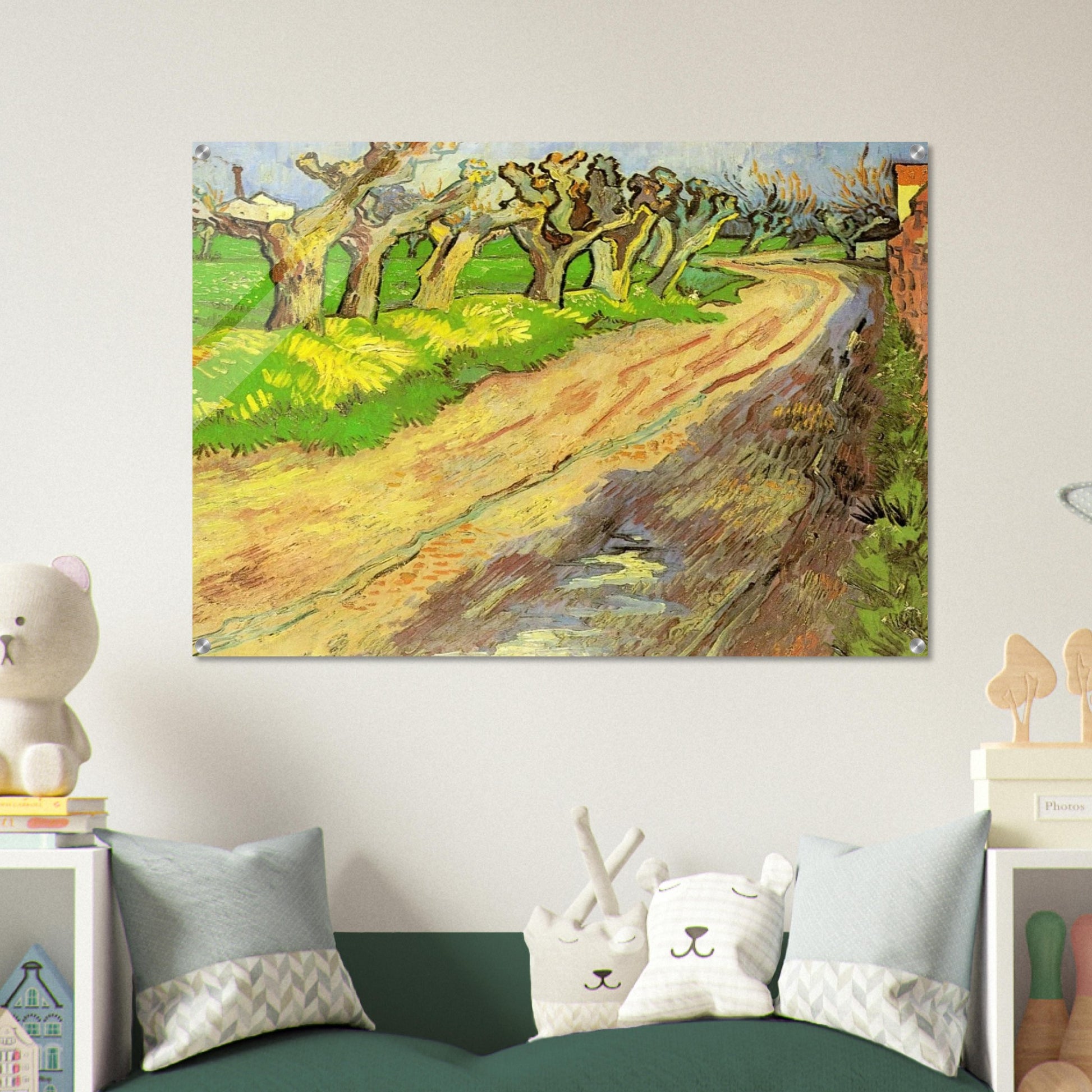 Pollard Willows - Vincent van Gogh Acrylic Print - 70x100 cm / 28x40″ inches | Vincent van Gogh Wall Art | Vincent van Gogh Prints