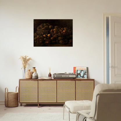 Baskets of Potatoes - Vincent van Gogh Brushed Aluminum Print - 70x100 cm / 28x40 inches | Vincent van Gogh Aluminum Print | Vincent van Gogh Prints
