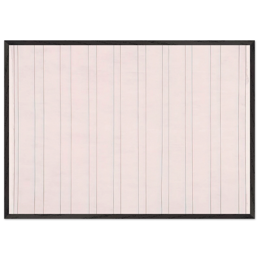 Praise - Agnes Martin Framed Art Print – Black Wooden Frame - Default Title - -Framed Art Print