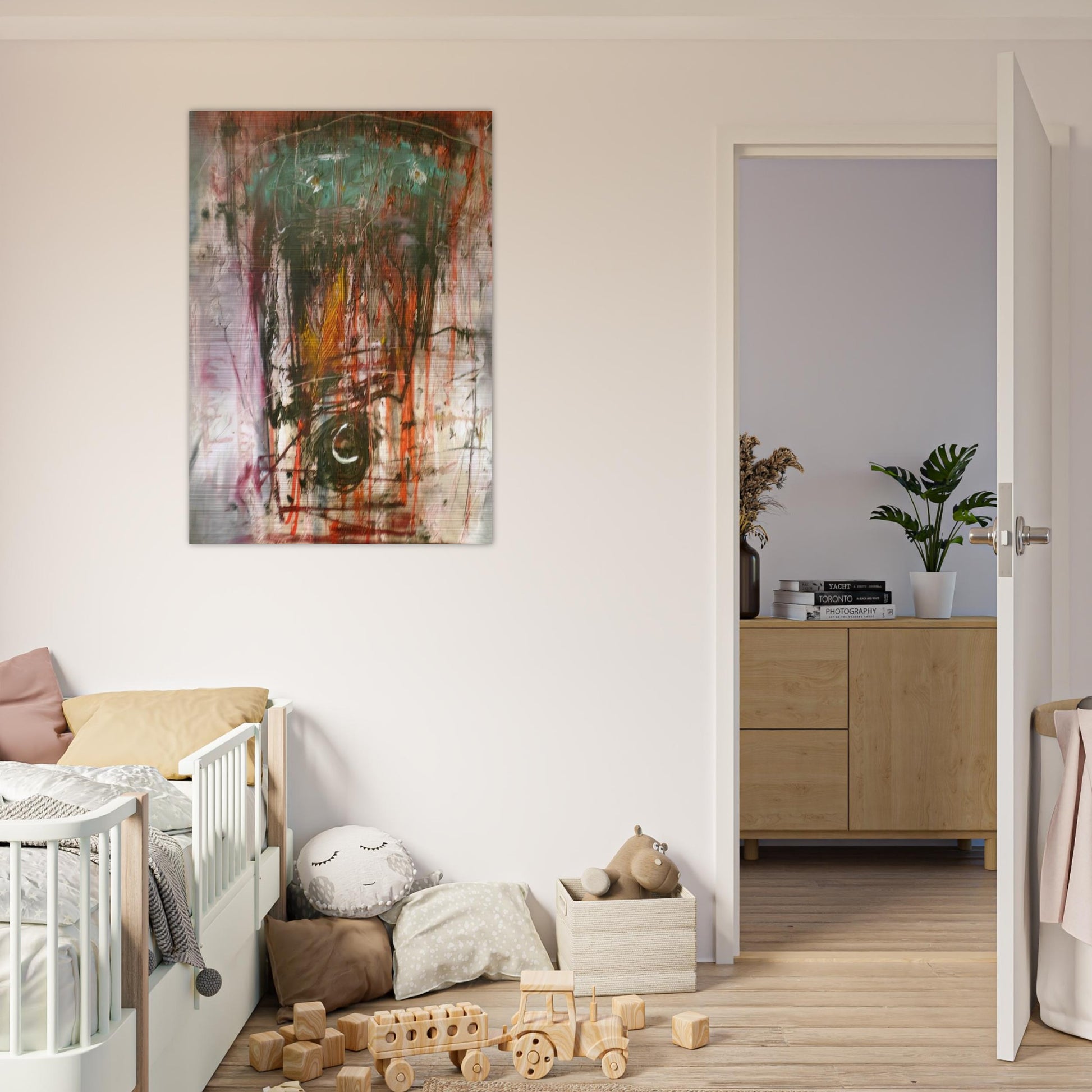 Composition - 1947 - Wols Brushed Aluminum Print - 70x100 cm / 28x40 inches | Wols Aluminum Print | Wols Prints