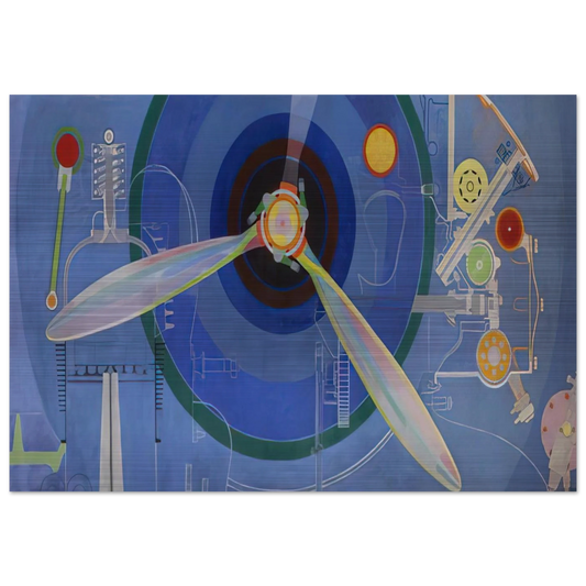 HELICE DECORATION POUR LE PALAIS DE L AIR EXPOSITION INTERNATIONALE DES ARTS ET DES TECHNIQUES DANS 1937 - Sonia Delaunay Brushed Aluminum Print - 70x100 cm / 28x40 inches | Sonia Delaunay Aluminum Print | Sonia Delaunay Prints