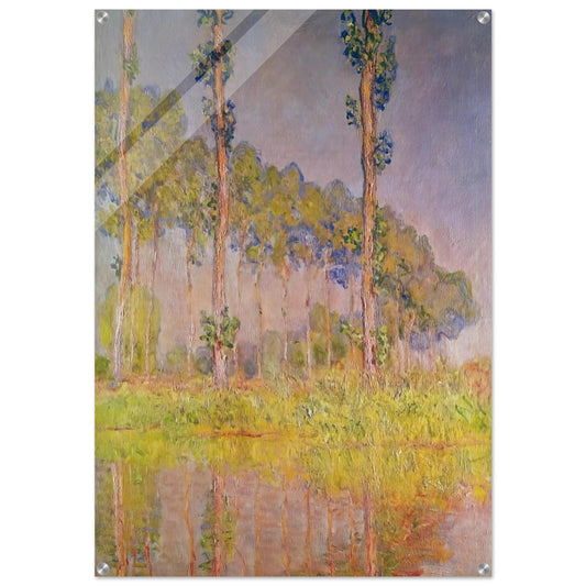 Three Trees in Spring - claude monet Acrylic Print - 70x100 cm / 28x40″ inches | claude monet Wall Art | claude monet Prints