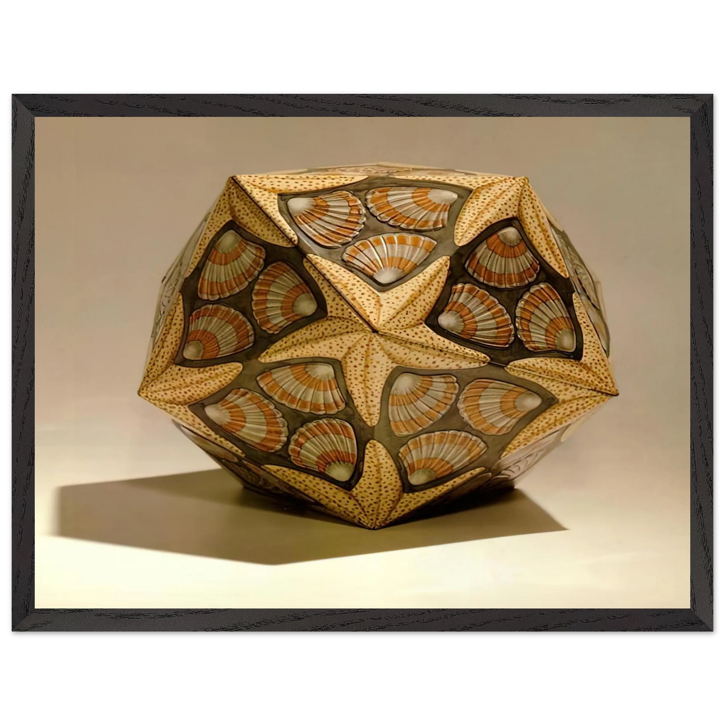 MC Escher - VERBLIFE TIN Wall Art - 30x40 cm / 12x16 inches - Premium Wooden Framed Poster With Fine Art Paper - Wood frame