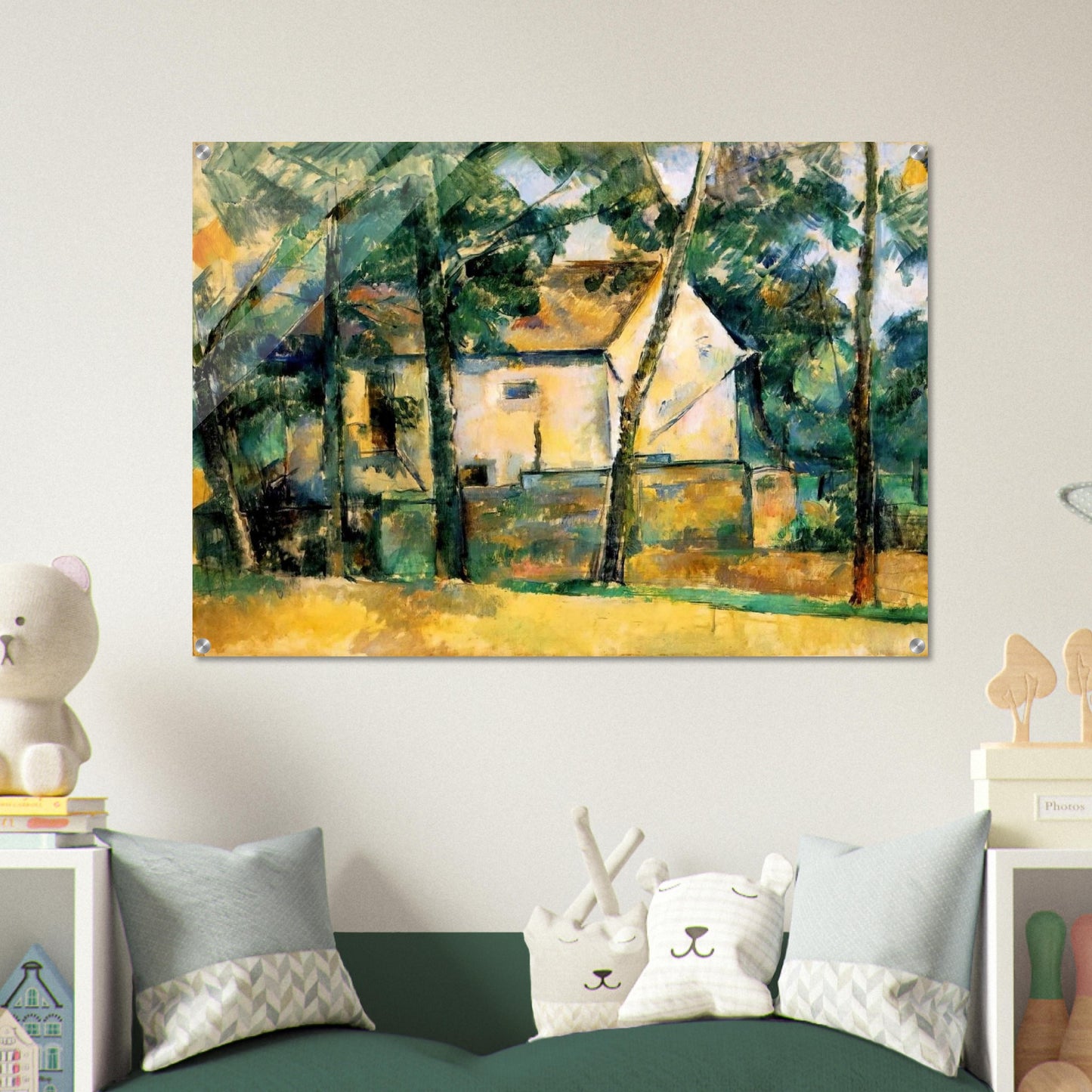 House and Trees - Paul Cézanne Acrylic Print - 70x100 cm / 28x40″ inches