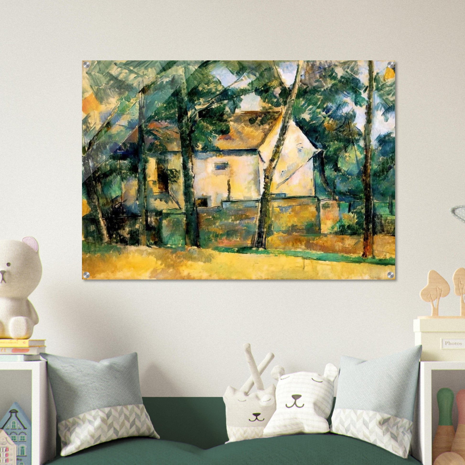 House and Trees - Paul Cézanne Acrylic Print - 70x100 cm / 28x40″ inches