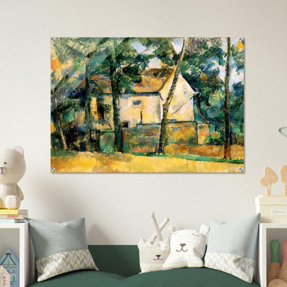 House and Trees - Paul Cézanne Acrylic Print - 70x100 cm / 28x40″ inches