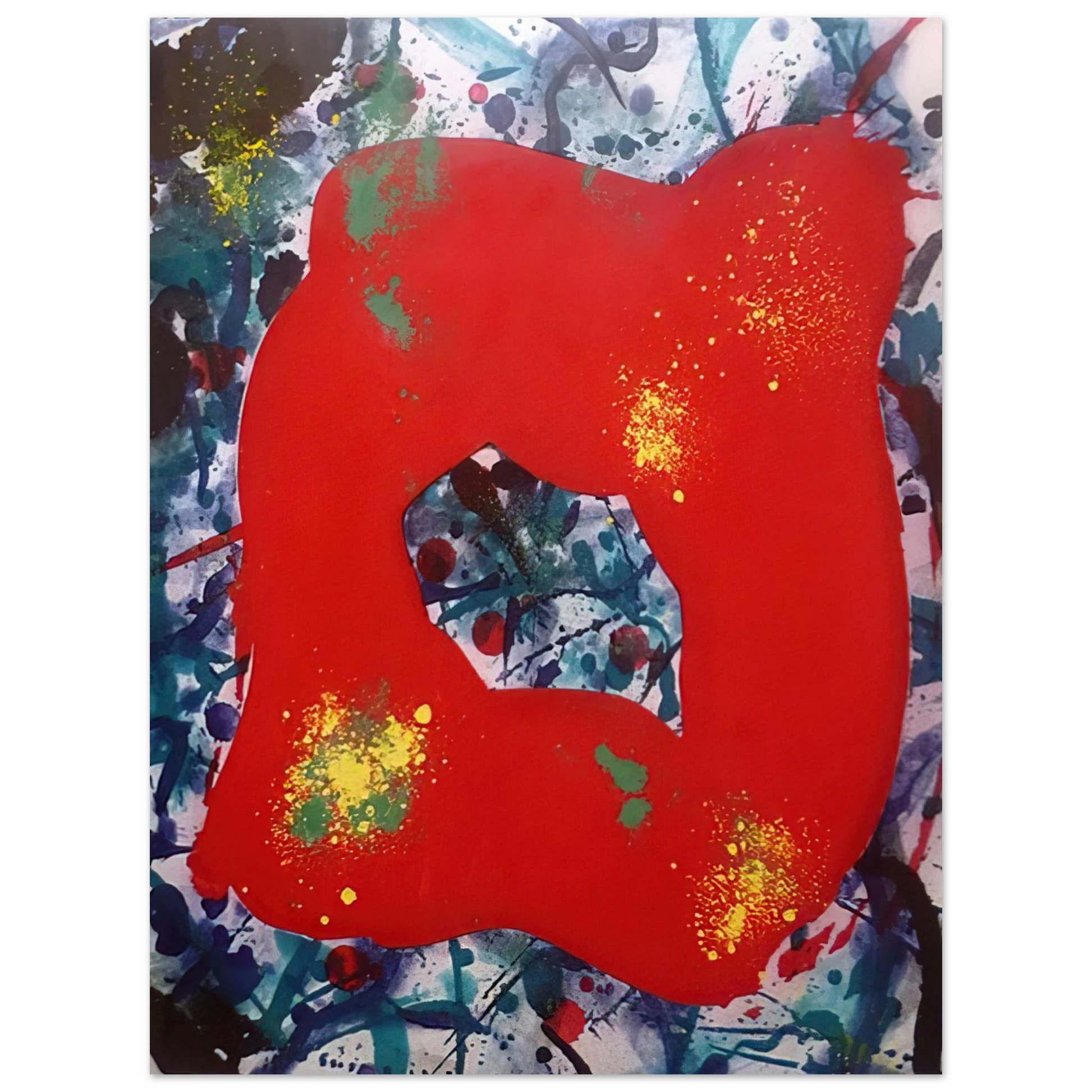 Sam Francis - Untitled  SFE 071  Fine Art Poster - Default Title