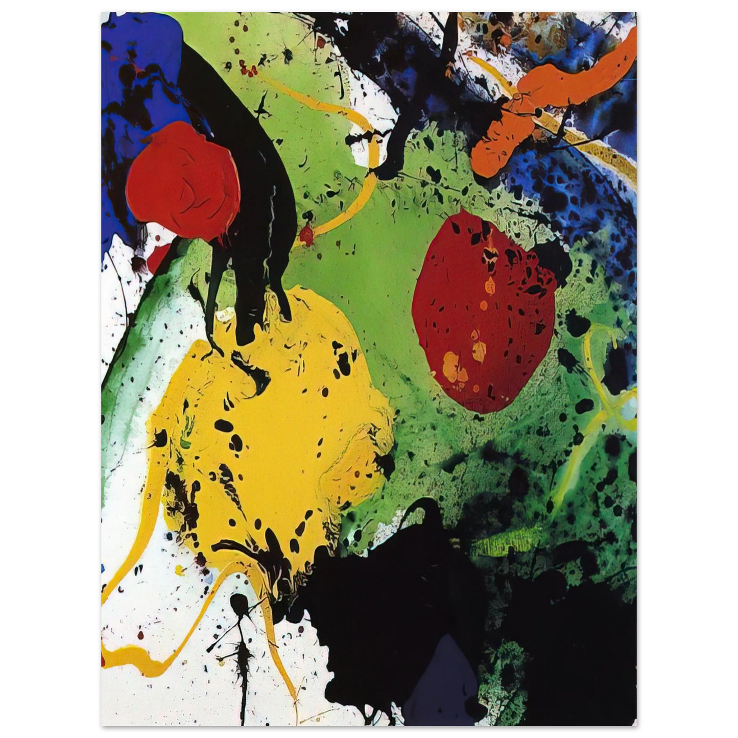 Sam Francis - Untitled  SFP-89-57  Fine Art Poster - Default Title