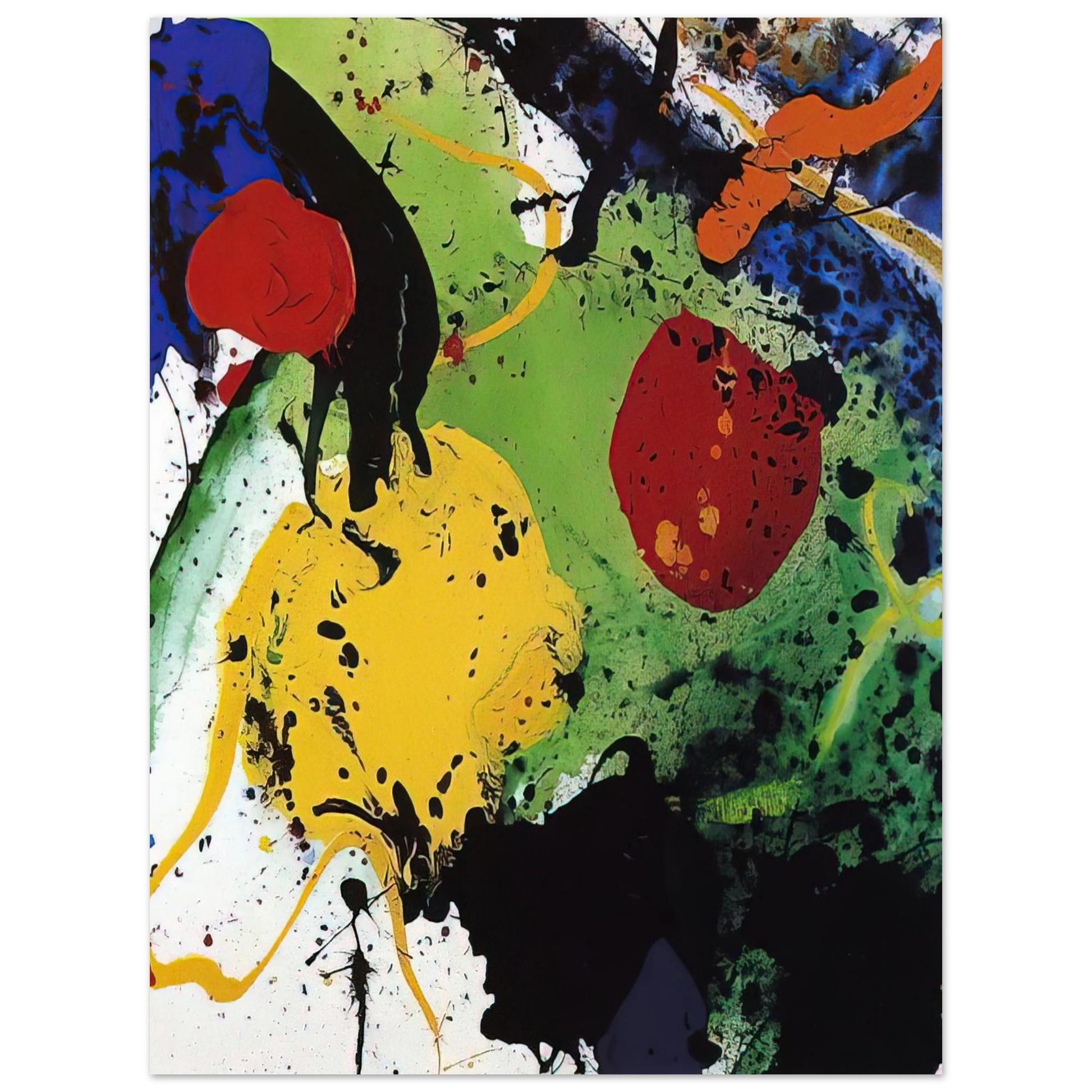 Sam Francis - Untitled  SFP-89-57  Fine Art Poster - Default Title