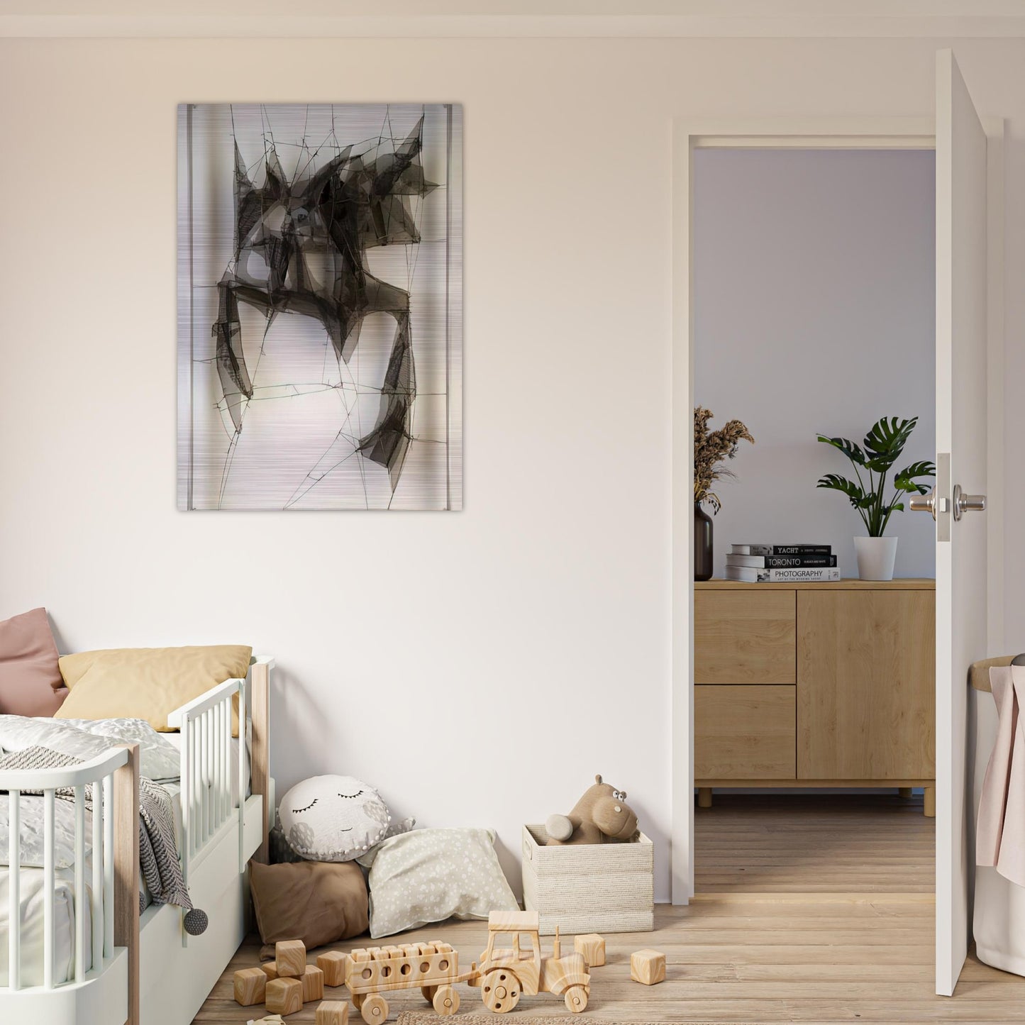 Metamorfosis Nocturno - 1960 - Manuel Rivera Brushed Aluminum Print - 70x100 cm / 28x40 inches | Manuel Rivera Aluminum Print | Manuel Rivera Prints