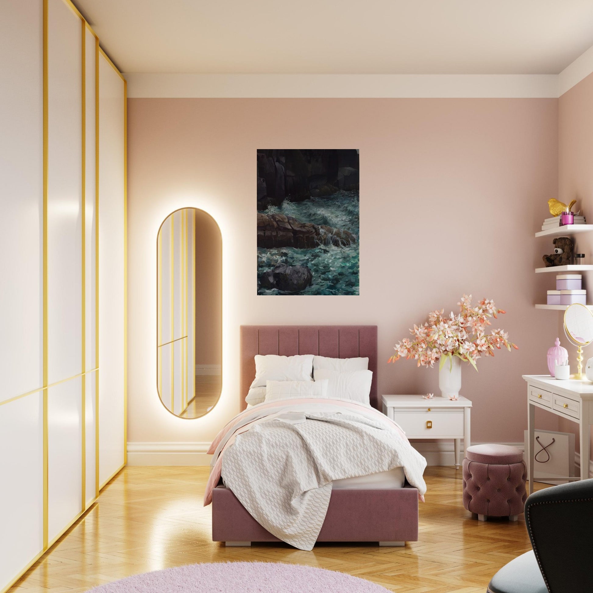 MAINE COAST - Ivan Albright Brushed Aluminum Print - 70x100 cm / 28x40 inches | Ivan Albright Aluminum Print | Ivan Albright Prints