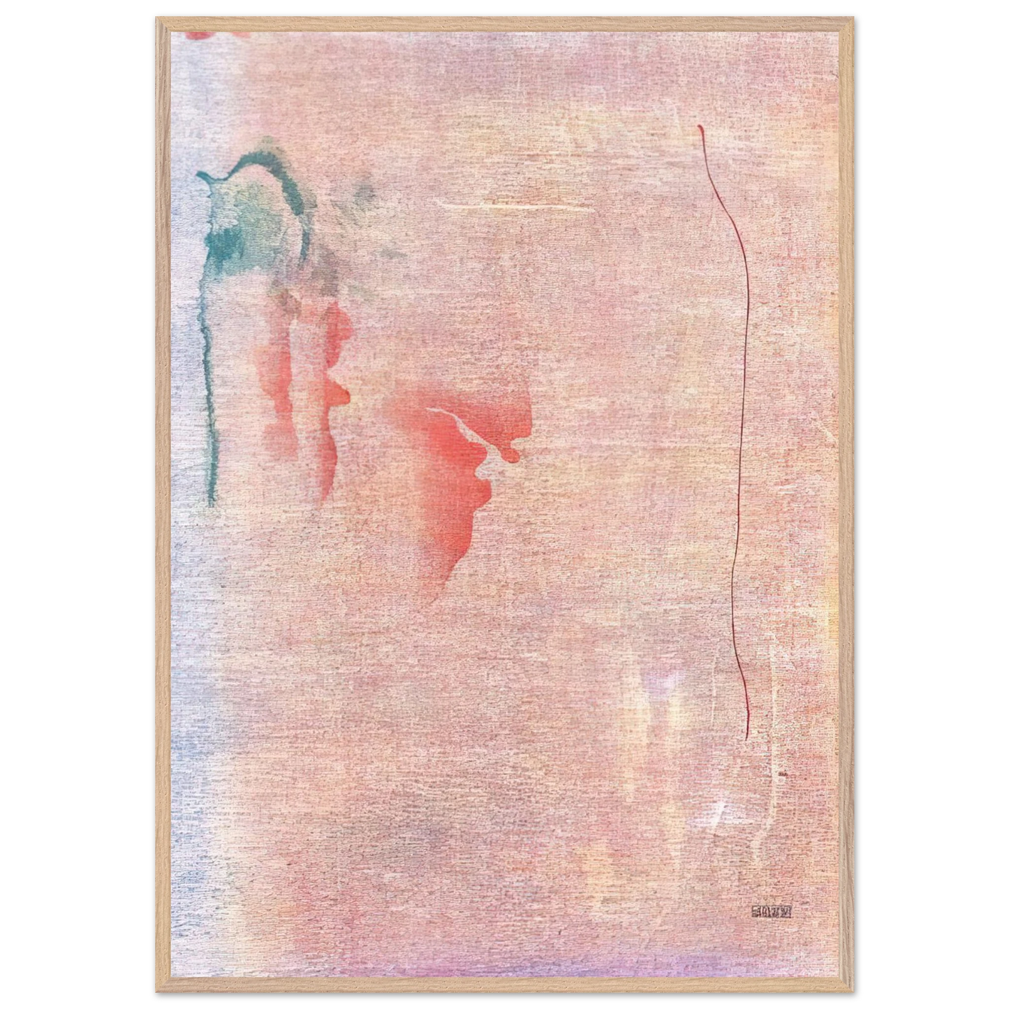 Helen Frankenthaler - Cedar Hill - 1983 Wall art - 15x20 cm / 6x8 inches - Premium Wooden Framed Poster With Fine Art Paper - Black frame