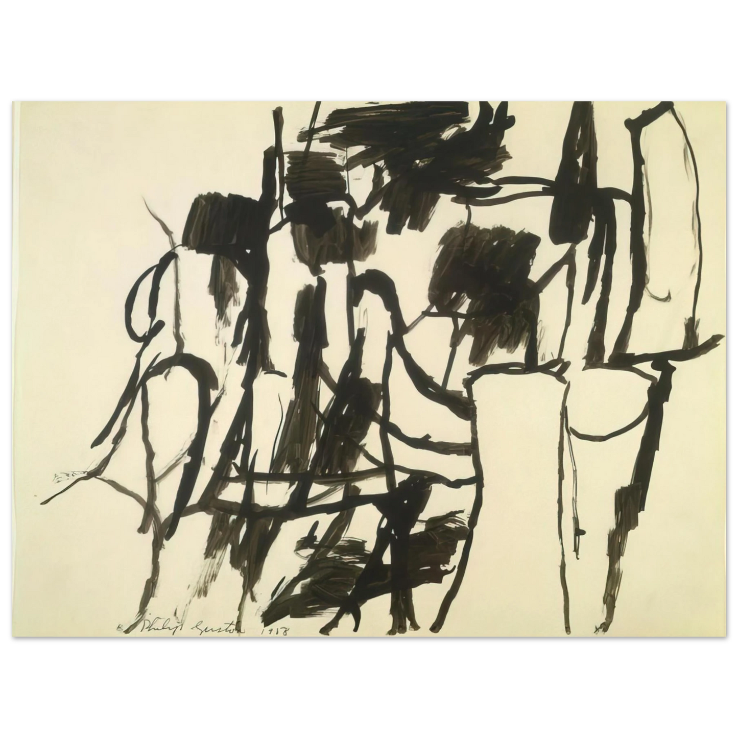 Philip Guston - UNTITLED 4 Fine Art Poster - Default Title