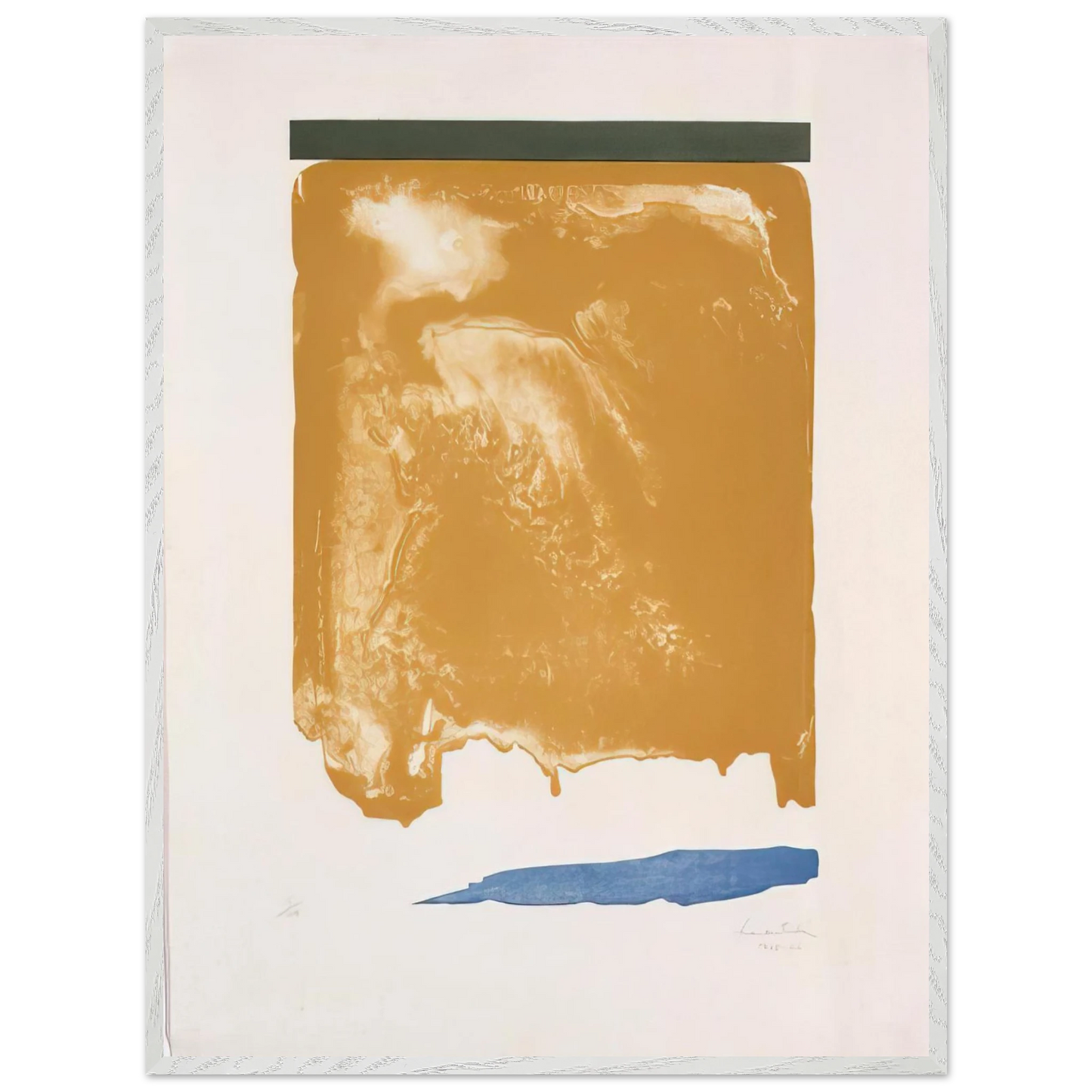 Helen Frankenthaler - Persian Garden - 1966 Wall art - 60x80 cm / 24x32 inches - Premium Wooden Framed Poster With Fine Art Paper - Wood frame