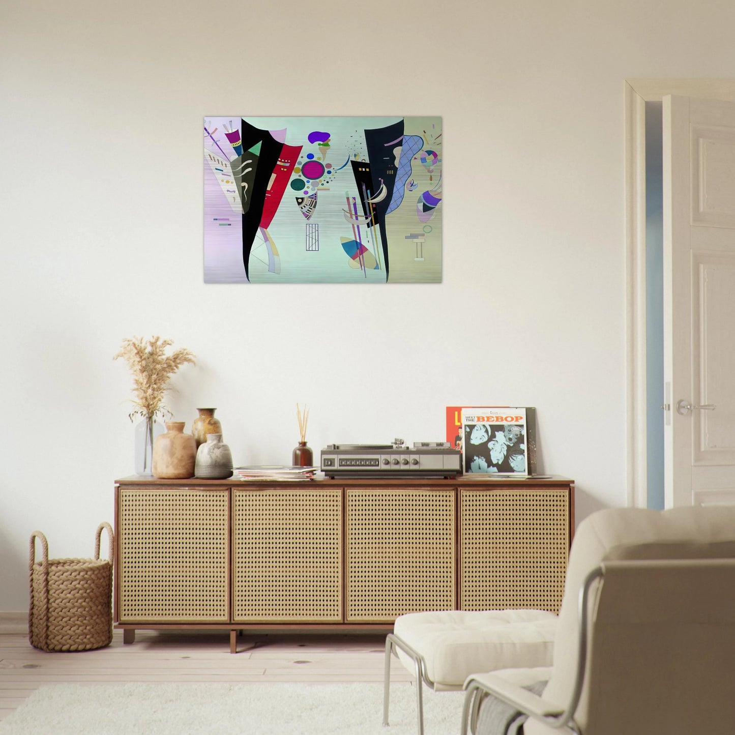 RECIPROCAL ACCORDS 1942 - Wassily Kandinsky Brushed Aluminum Print - 70x100 cm / 28x40 inches | Wassily Kandinsky Aluminum Print | Wassily Kandinsky Prints