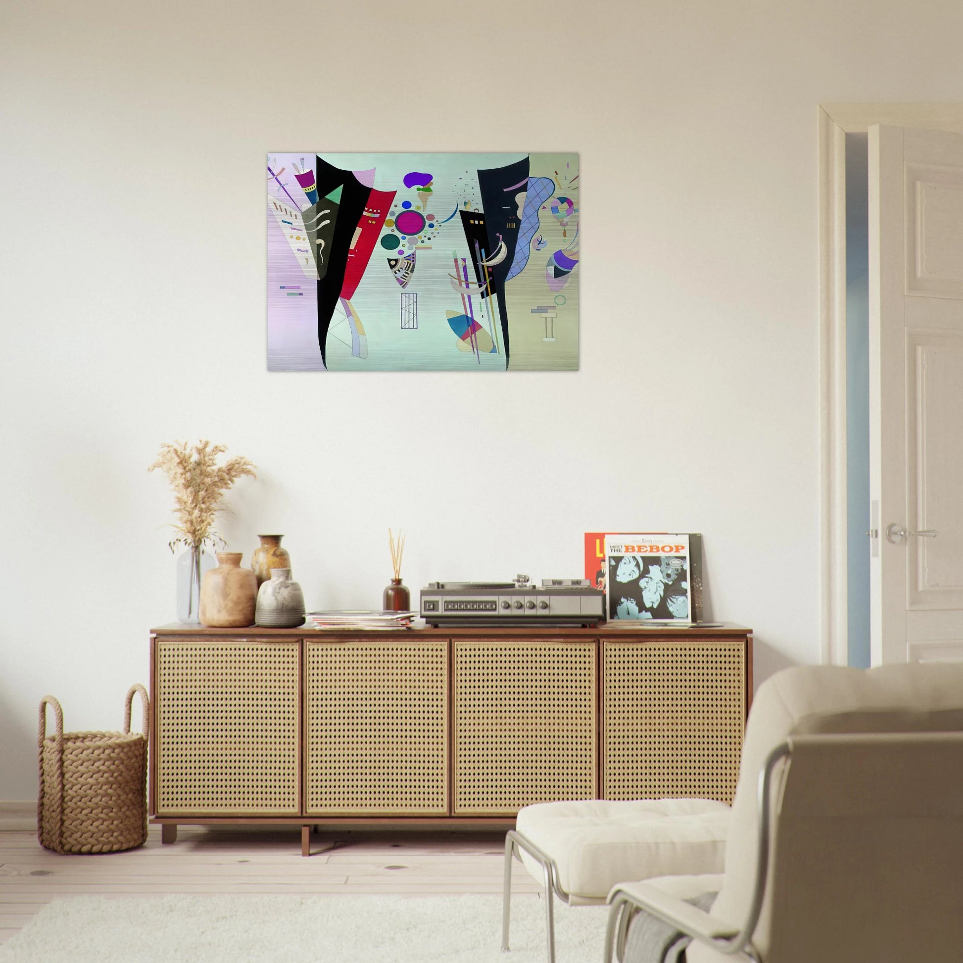 RECIPROCAL ACCORDS 1942 - Wassily Kandinsky Brushed Aluminum Print - 70x100 cm / 28x40 inches | Wassily Kandinsky Aluminum Print | Wassily Kandinsky Prints