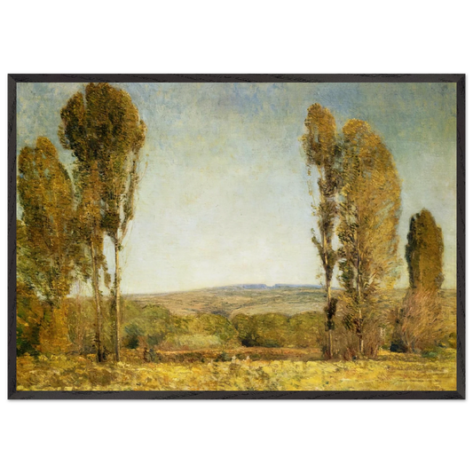 Golden Afternoon - Childe Hassam 70x100 cm / 28x40 inches Framed Art Print – Black Wooden Frame