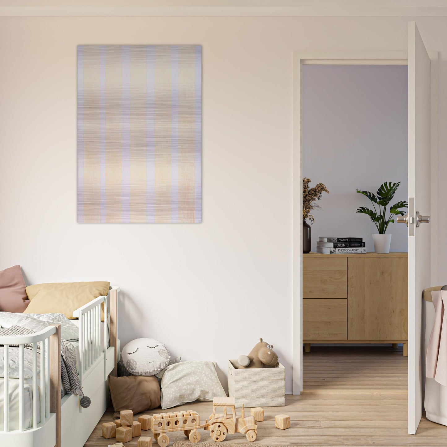 Untitled Number 5 - Agnes Martin Brushed Aluminum Print - 70x100 cm / 28x40 inches | Agnes Martin Aluminum Print | Agnes Martin Prints