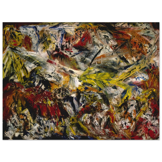 Marcel Barbeau - Le tumulte à la machoire crispee Fine Art Poster - Default Title