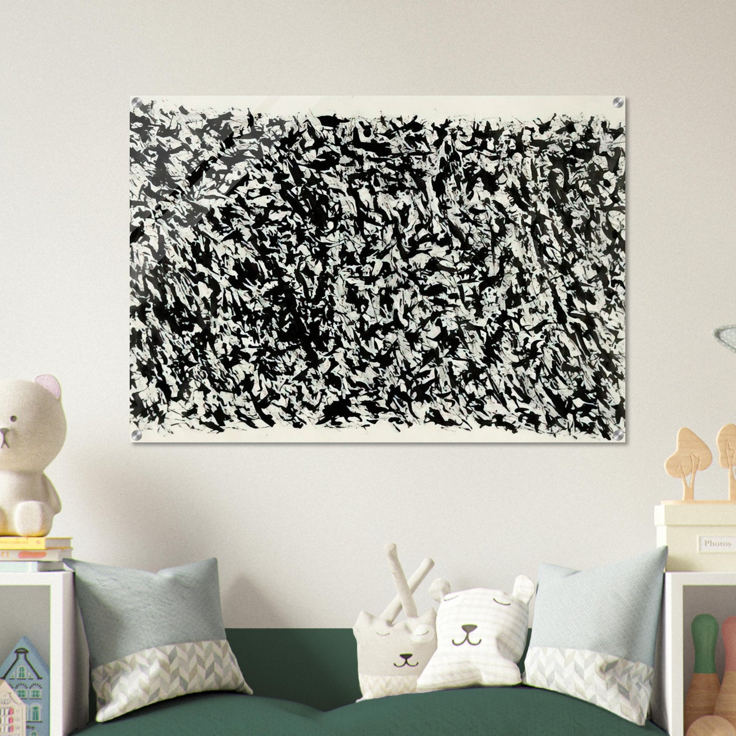 COMPOSITION - Henri Michaux Acrylic Print - 70x100 cm / 28x40″ inches | Henri Michaux Wall Art | Henri Michaux Prints