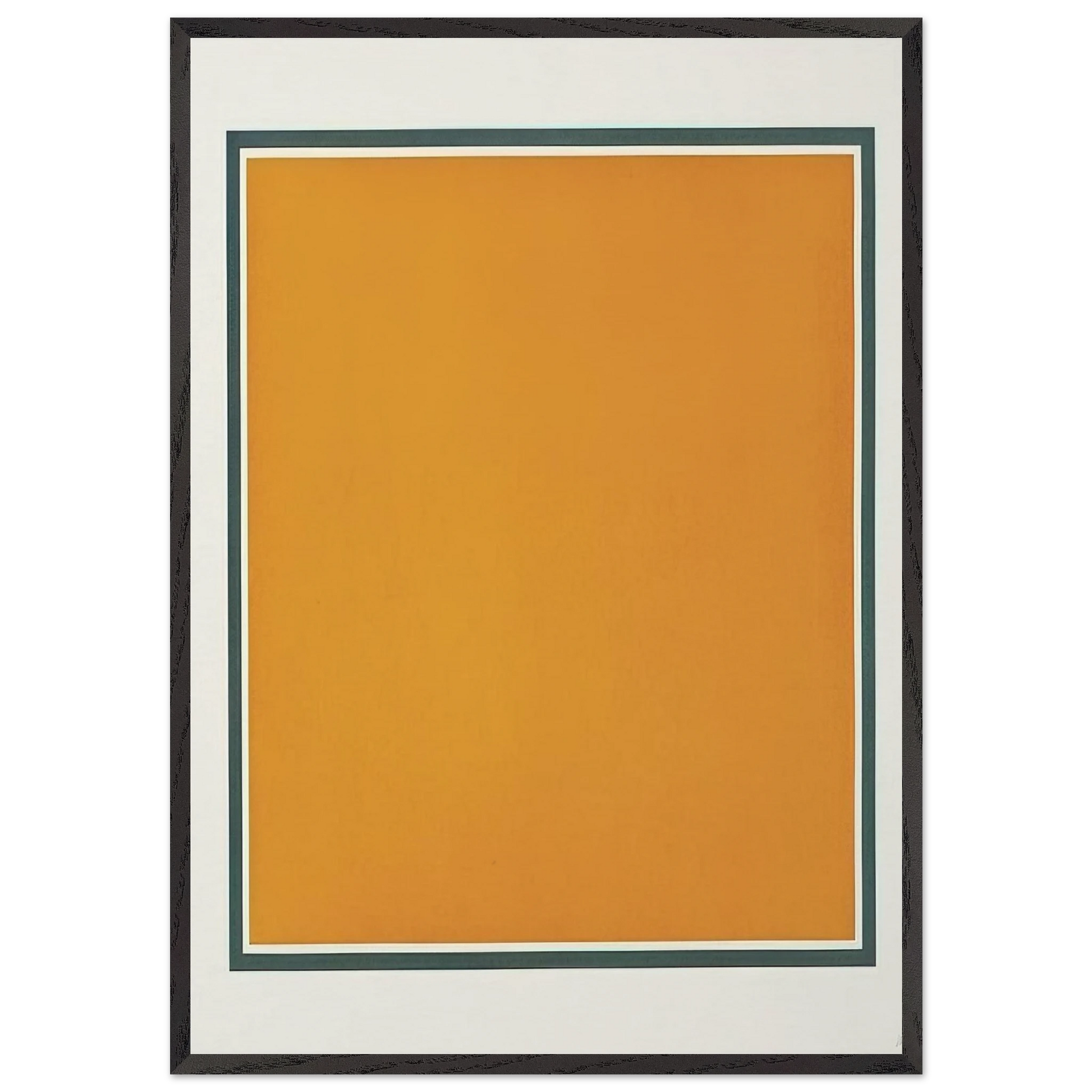 A Square With Colors Superimposed Within a Border - Sol LeWitt Framed Art Print – Black Wooden Frame - Default Title - -Framed Art Print