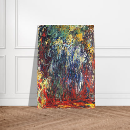 Weeping Willow, Giverny - claude monet Brushed Aluminum Print - 70x100 cm / 28x40 inches | claude monet Aluminum Print | claude monet Prints