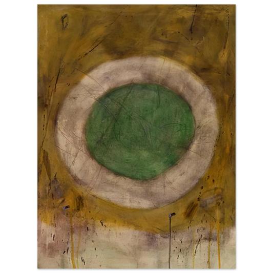 Gene Davis - Green Glow - 1958 Fine Art Poster - Default Title